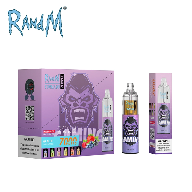 Randm original Tornado 7000 inhalaciones desechables Mayorista/Proveedor de portátiles Vape Pen