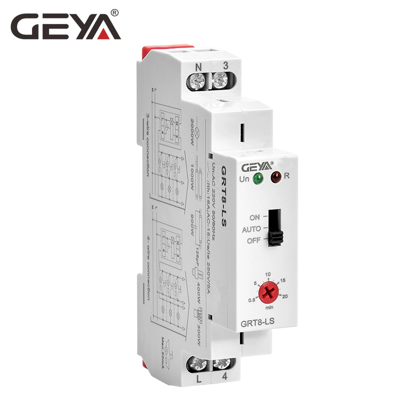 Staircase Switch Corridor Relay Auto 0.5s-20min on off Staircase Switch Geya Grt8- Ls AC230V