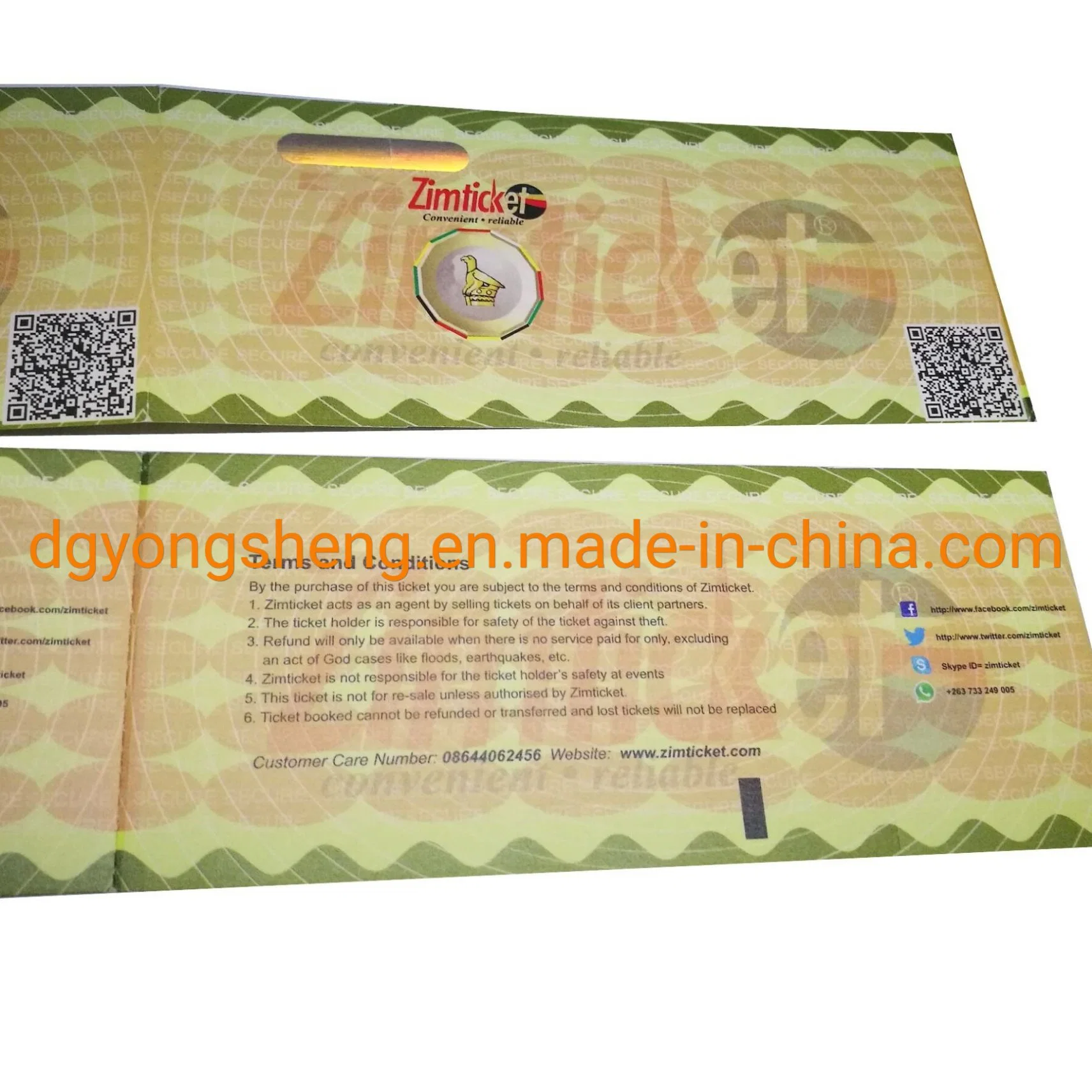 Anti-Fake Watermark Paper Security Printing