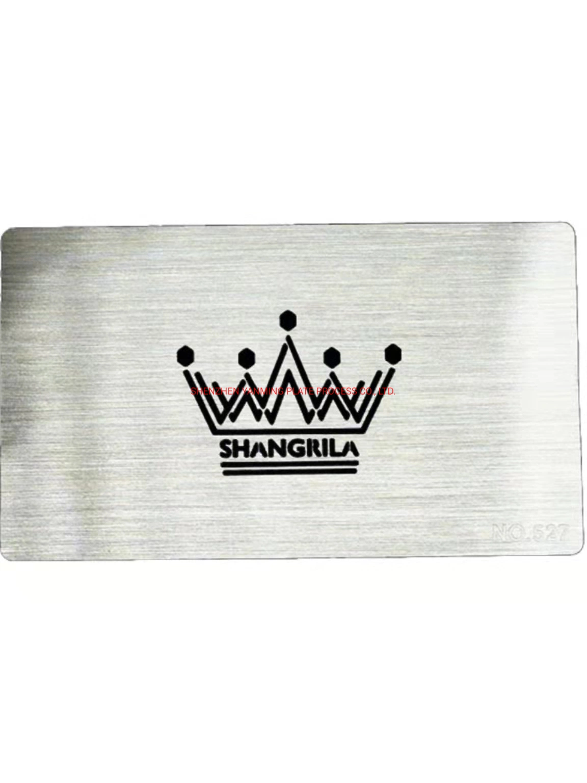 Custom Etching Metal Logo Brushed Stainless Steel Business Card