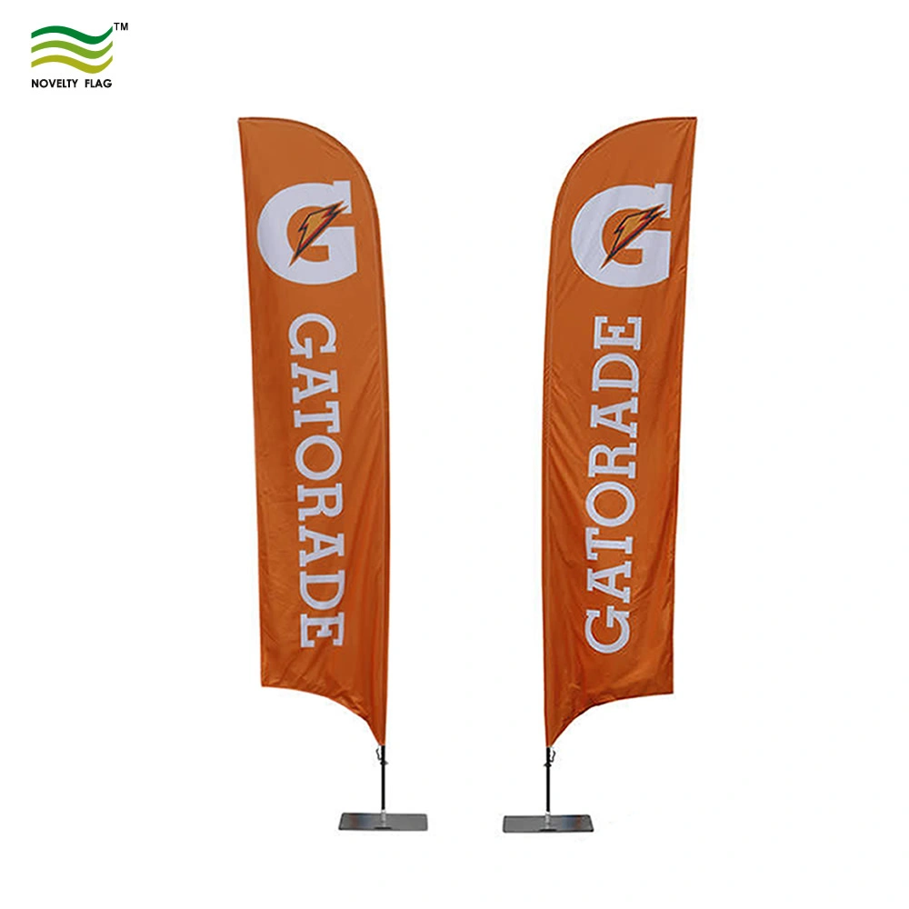 Custom Printed Advertising Flying Beach Flag Banner