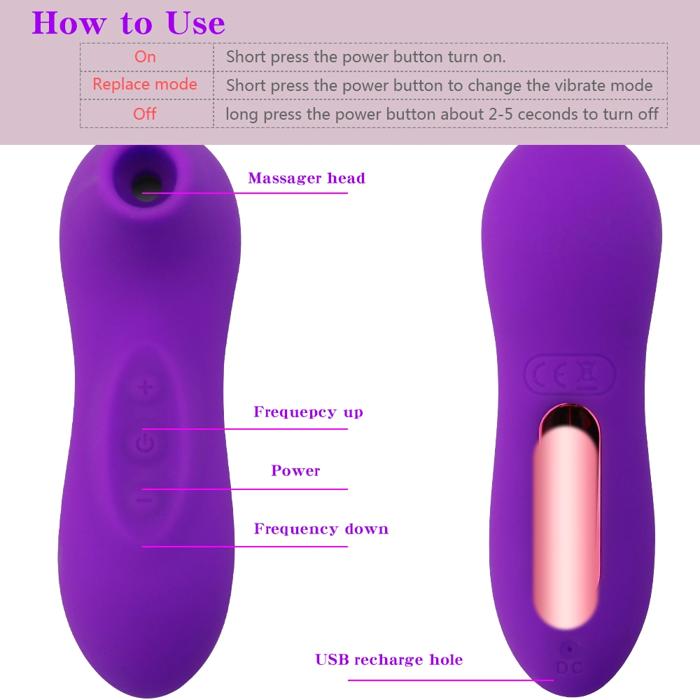 Air-Pulse Clitoris Stimulator Clitoral Sucking Pressure-Wave Massager