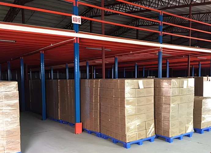 Industrial Prefabricated Metal Medium Duty Warehouse Racking Multi-Level Mezzanine Floor