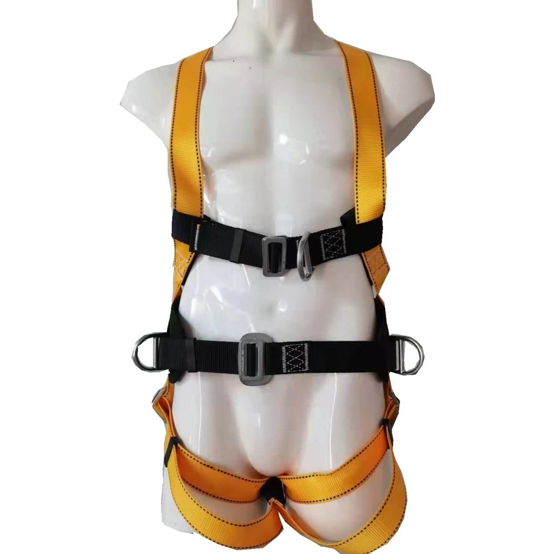 100% Polyester Full Body CE En361 358 Fall Protection PPE Safety Harness