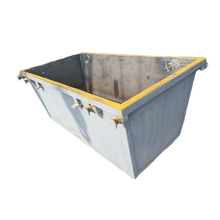 Overband 3000L Outdoor Stahl Schrott überspringen Metall Papierkorb Metall Abfallbehälter Aufbau Container