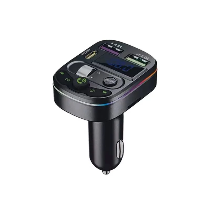 Car Pd Fast Charge Dual USB Port Phone Charger Bt5.0 Bluetooth-MP3 Player Wireless FM Receiver FM Transmitter