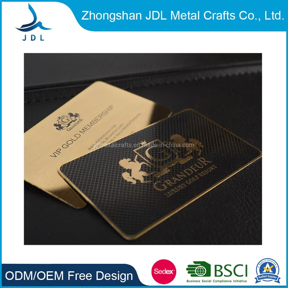 RFID/PVC/ ID/Pet/Paper/Plastic/Smart RFID/Membership/Gift/Prepaid/Magnetic Strip/Game System Luxury Laser Cut Stainless Steel Name Metal Business Cards