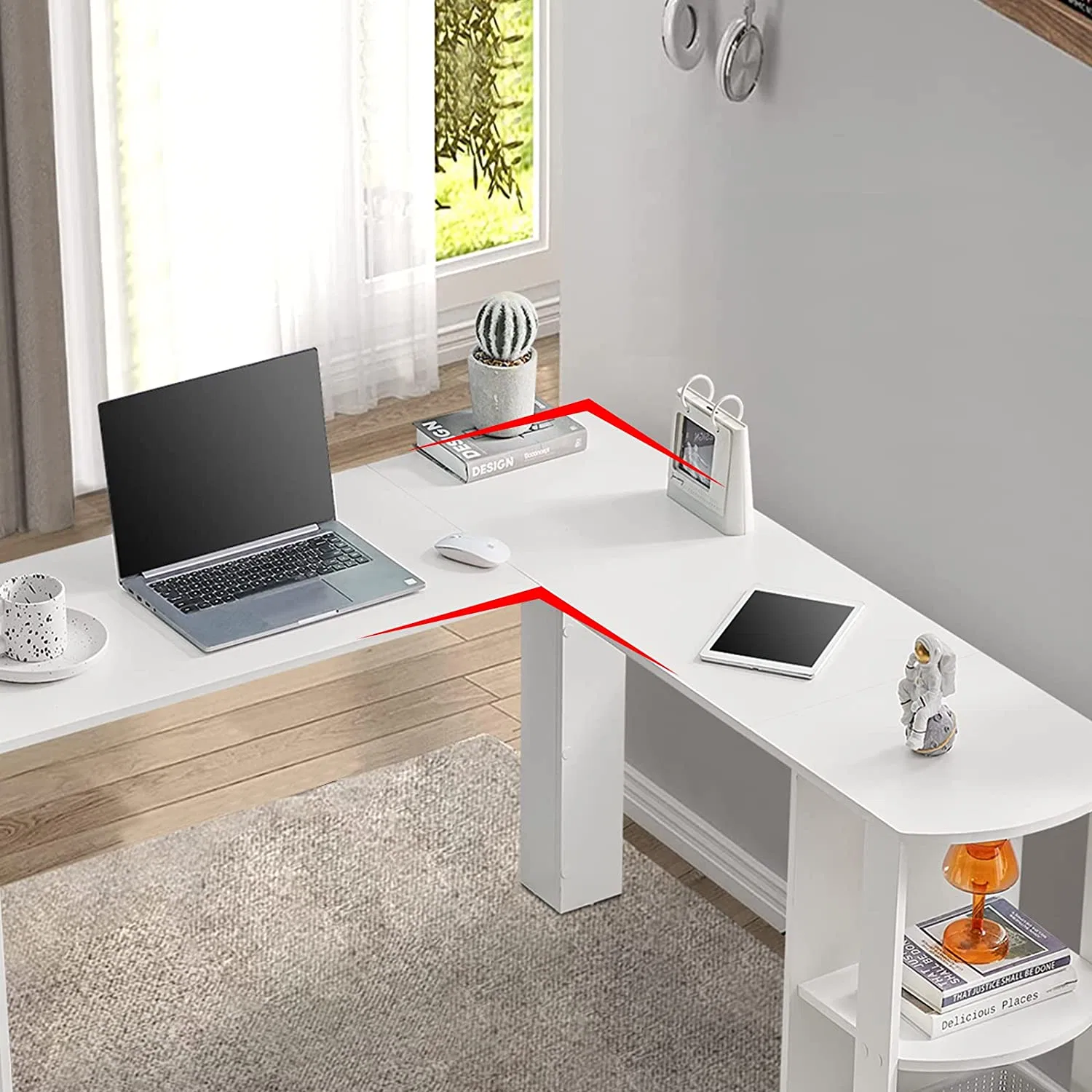 Büromöbel L-förmigen Bürocomputer Desk140 * 50 * 74cm