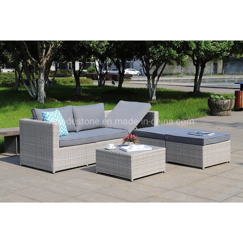 Hot Sale Luxury Outdoor Rattan Furniture Garden Sofa Set with Waterproof Cushion