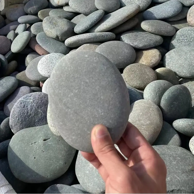 Смешанный цвет натуральный полированный галька камень реки Камень