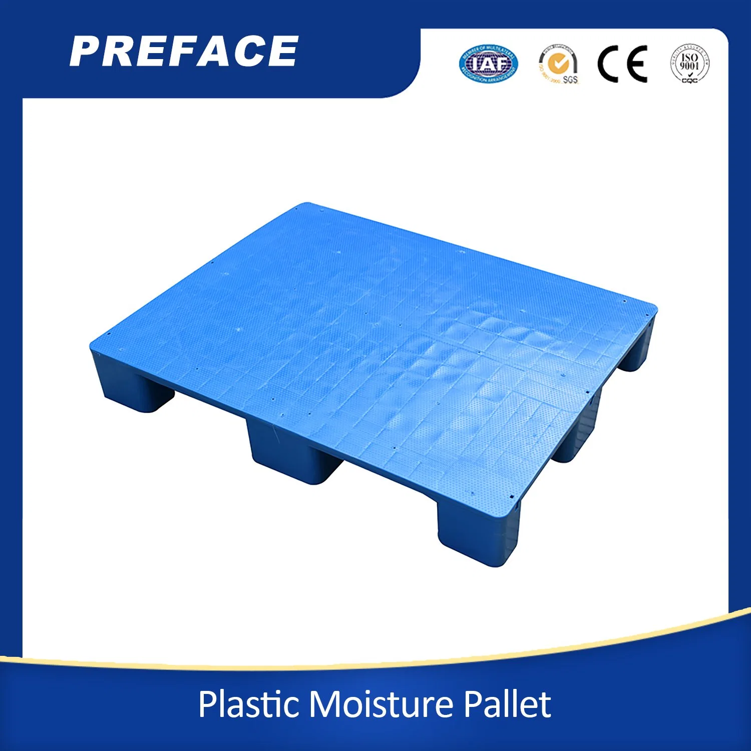 Cores personalizáveis Logistics Palete de plástico resistente a cargas pesadas paletes de plástico à prova de ureia Flat/Grid Logistics e Transporte à prova de umidade Mini palete plástica