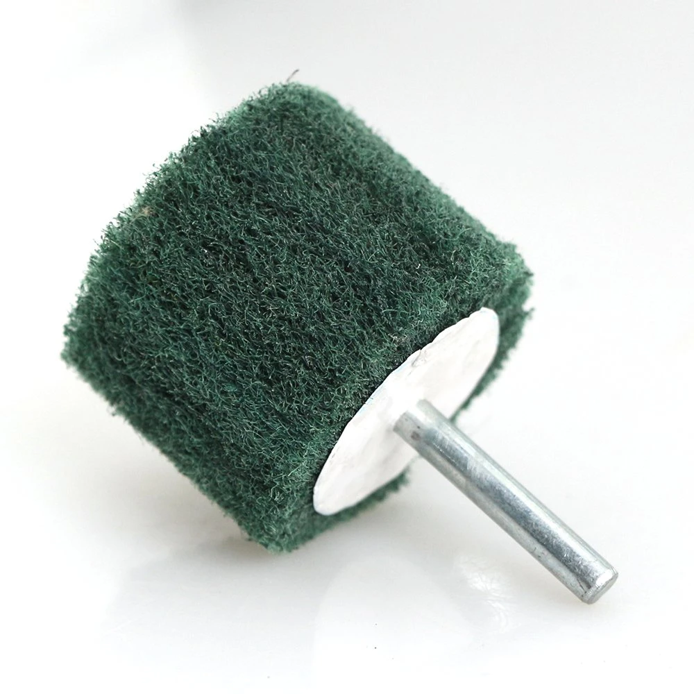 Non Woven Abrasive Deburring Buffing Polishing Mounted Flap Wheel with 6mm Shaft Shank