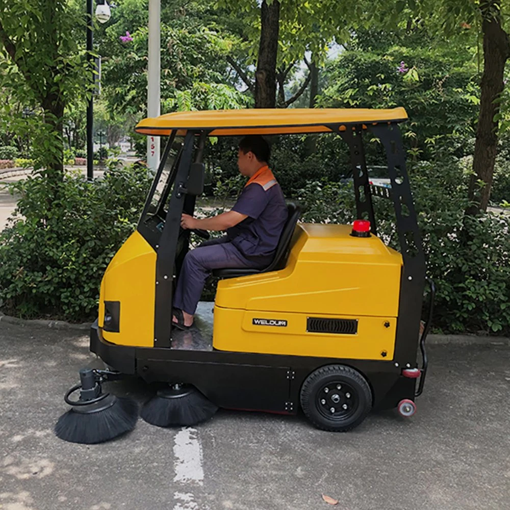 Commercial Electric Driveway Broom Vacuum Floor Sweeper