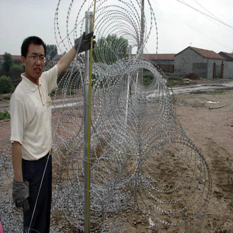 Galvanized High Carbon Steel Razor Wire Mesh Barrier Fencing Wire