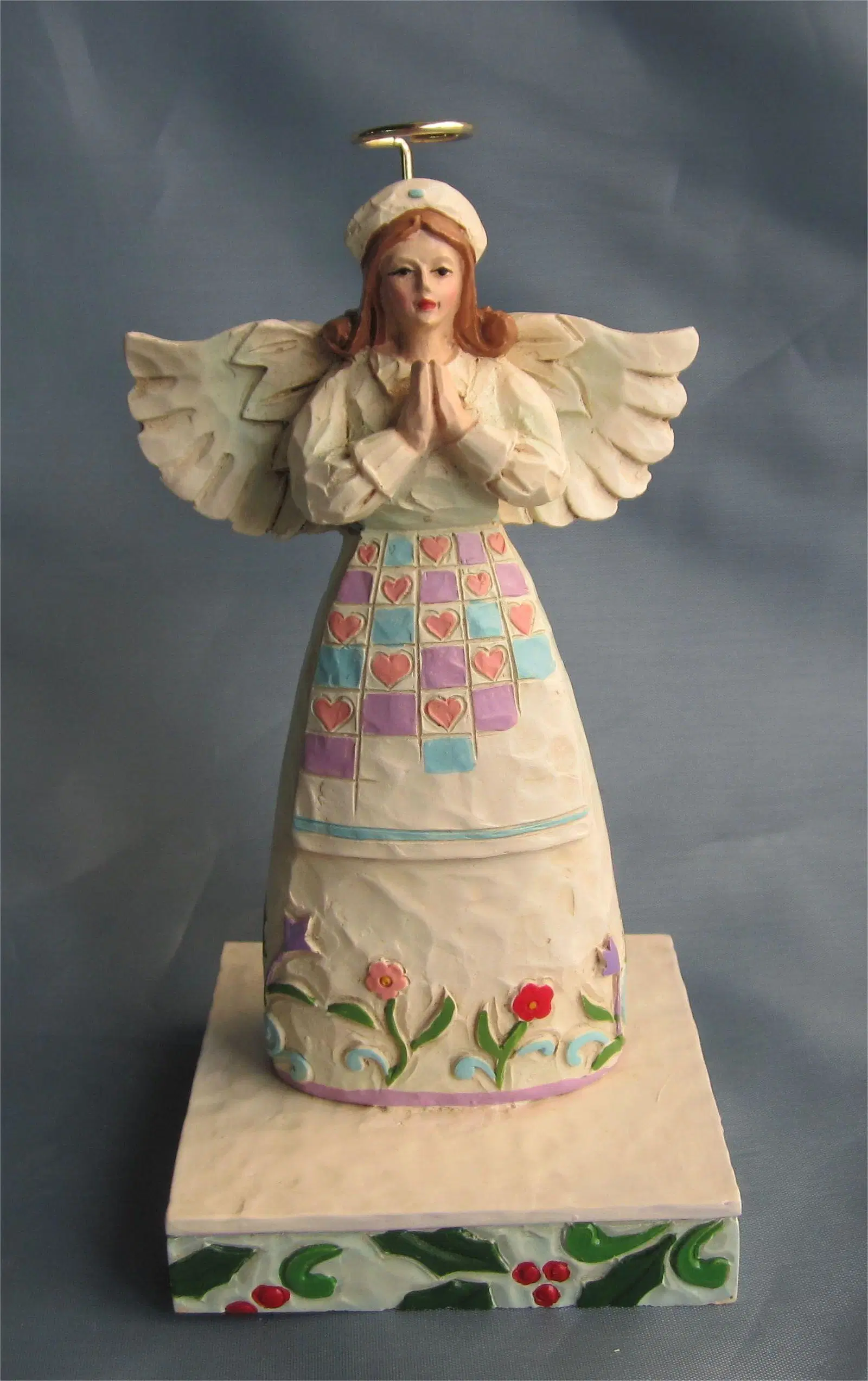 Fábrica OEM personalizar las decoraciones de Navidad de resina de la Estatua de resina de Angel Angel Angel de resina de Artesanía de la Figurilla de resina manualidades decoración Angel fabricante en China