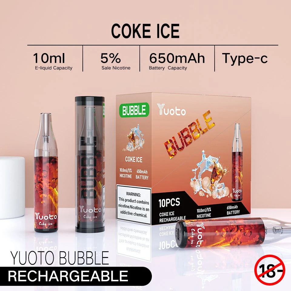 Original Wholesale/Supplier Electronic Cigarette Yuoto Bubbles Mini Disposable/Chargeable Vape Pen for Nicotine Salt Vape vape