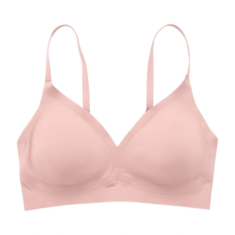 Wholesale/Supplier Ladies Padd Bras Comfort sans fil pour Femme Soutien-gorge sans coutures sans bande sans coutures Sin Codura Ice Silk pour femme