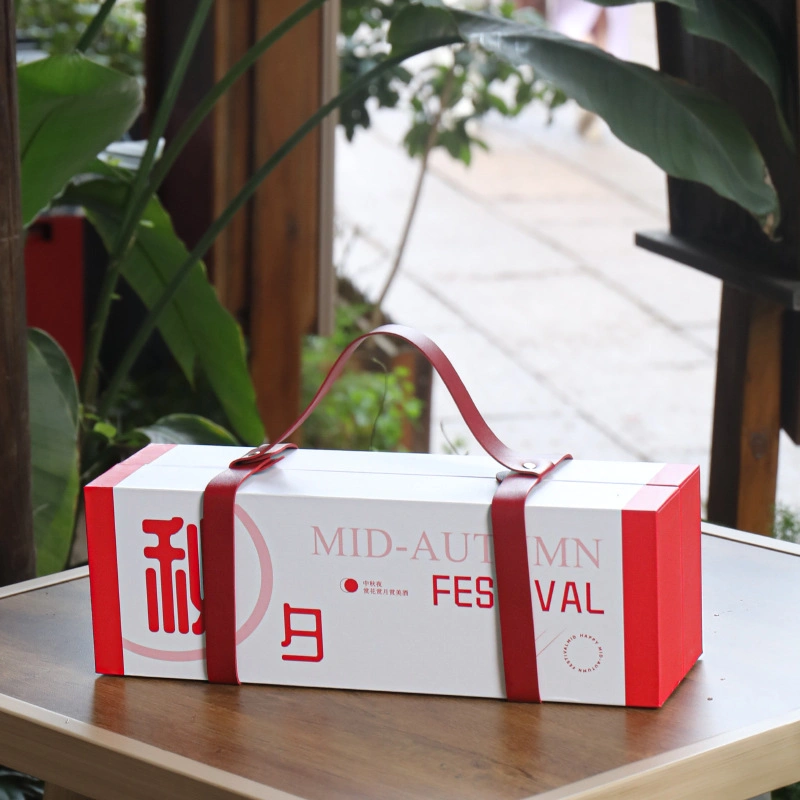 MID Autumn Festival Moon Cake Box Gift Packaging Creative Handheld Gift Box with Printable Logo