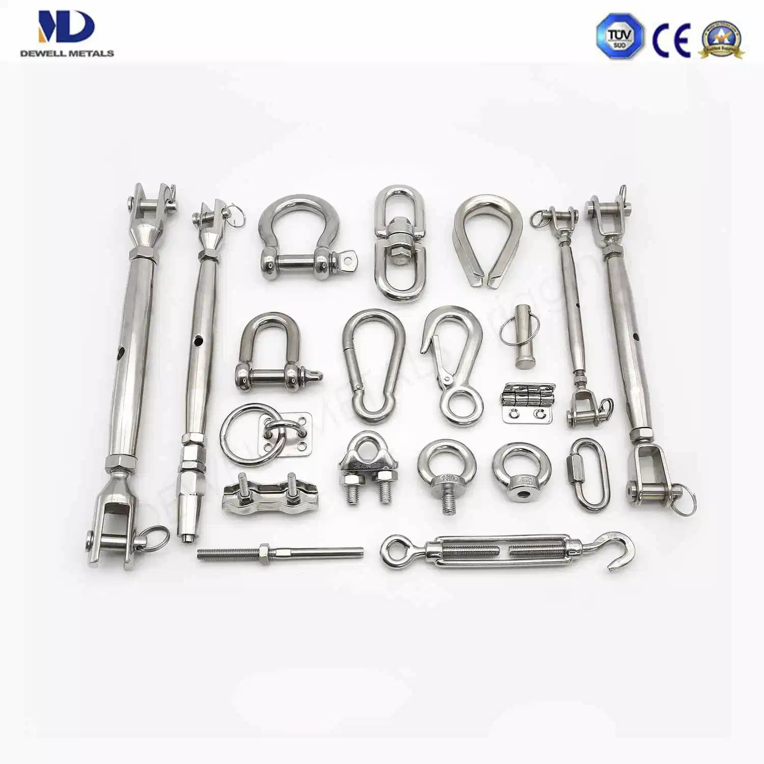Rigging Shackles/Wire Rope Clips/Turnbuckles/Hooks/Thimbles/Connecting Link/Master Link/Load Binder/Quick Link/Snap Hook/Link Chains/Terminals Marine Hardware