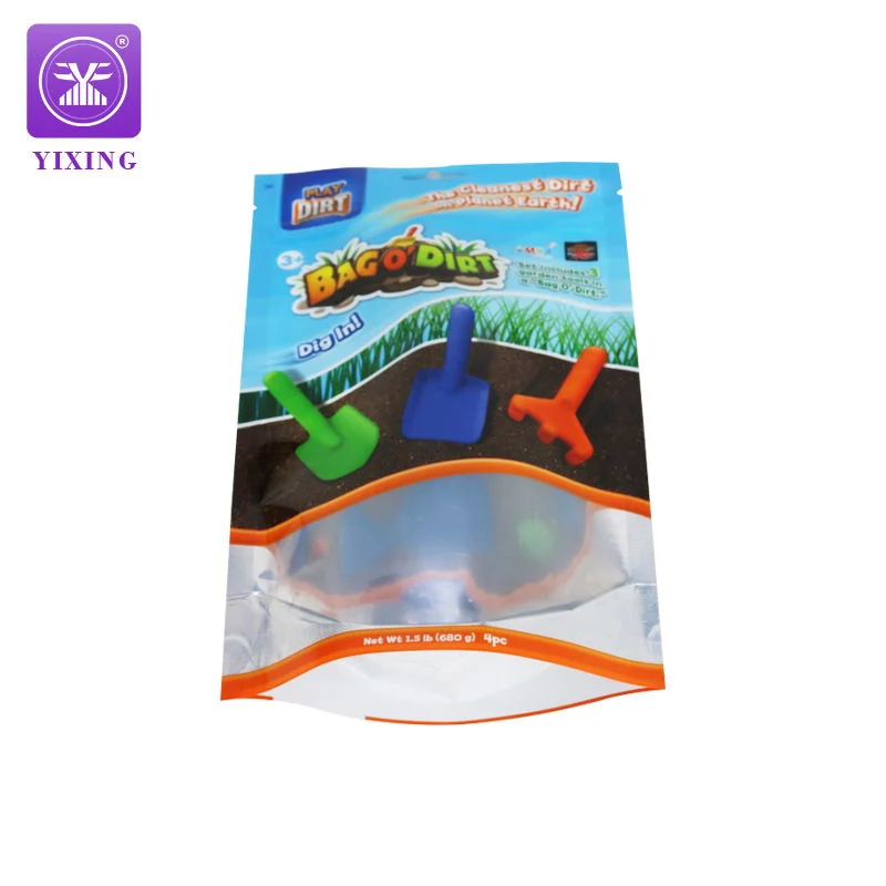 Custom Translucent Zipper Toy Plastic Packaging Transparent OPP Bag