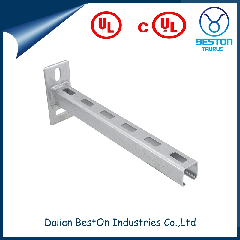 Dalian Beston el soporte de Cantilever de alta calidad Unistrut cable normal de brazo en voladizo Ss soporte de acero en voladizo de China Proveedor de soporte del canal de refuerzo sísmico