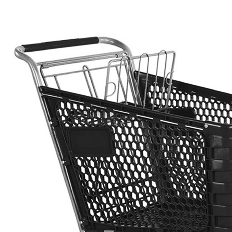 Top Quality Plastic Basket Shopping Trolley (JT-EP)