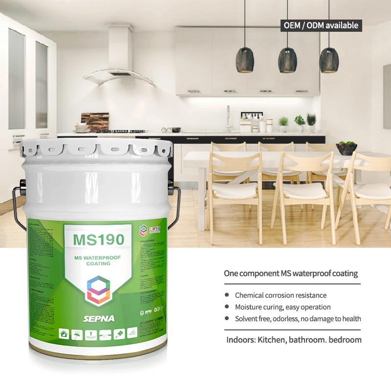 Exposed Modified Silicane Waterproof Coating Adhesive for Roofs