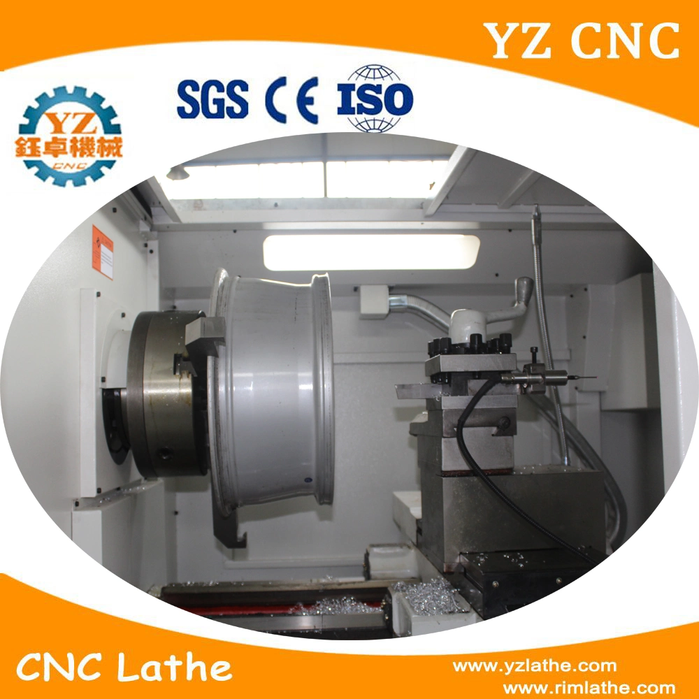Llanta de aleación de la máquina de corte de diamantes para la renovación de la rueda de aleación de Torno CNC