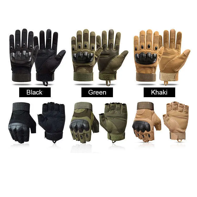 Winter Black Safety Sports Outdoor Winter Motorcycle Combat Tactical Gloves