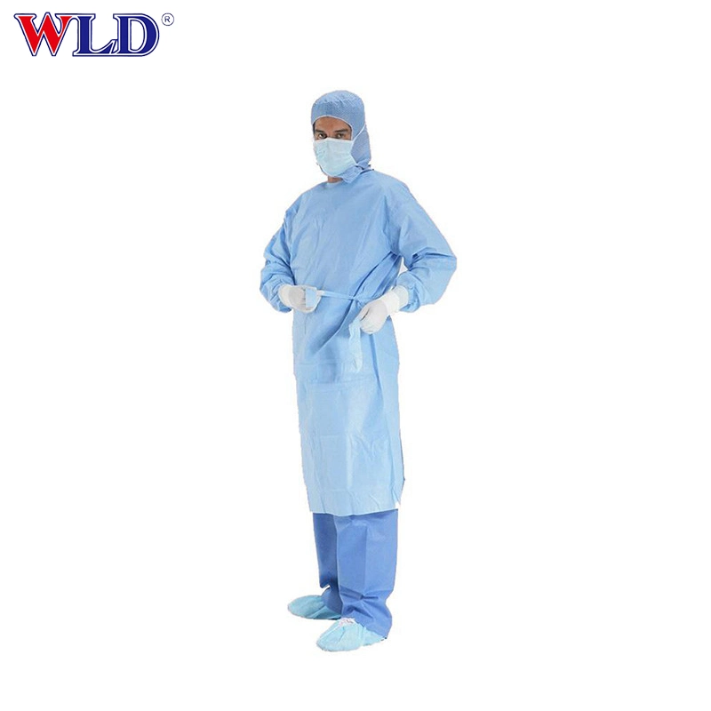 Autoclavable Reuseable Non-Woven Blouse Medical CPE European Spunlace Cloth Cheap Washable SMS Surgical Gown