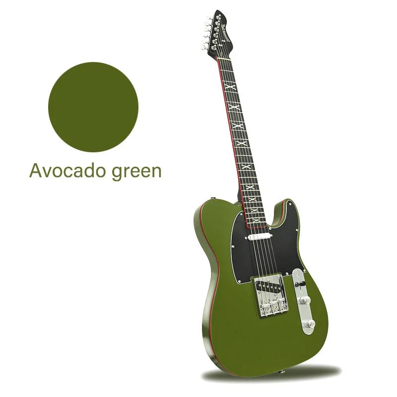 Wholesale Guitars Avocado Green Color Alder Body Tl Electric Guitar