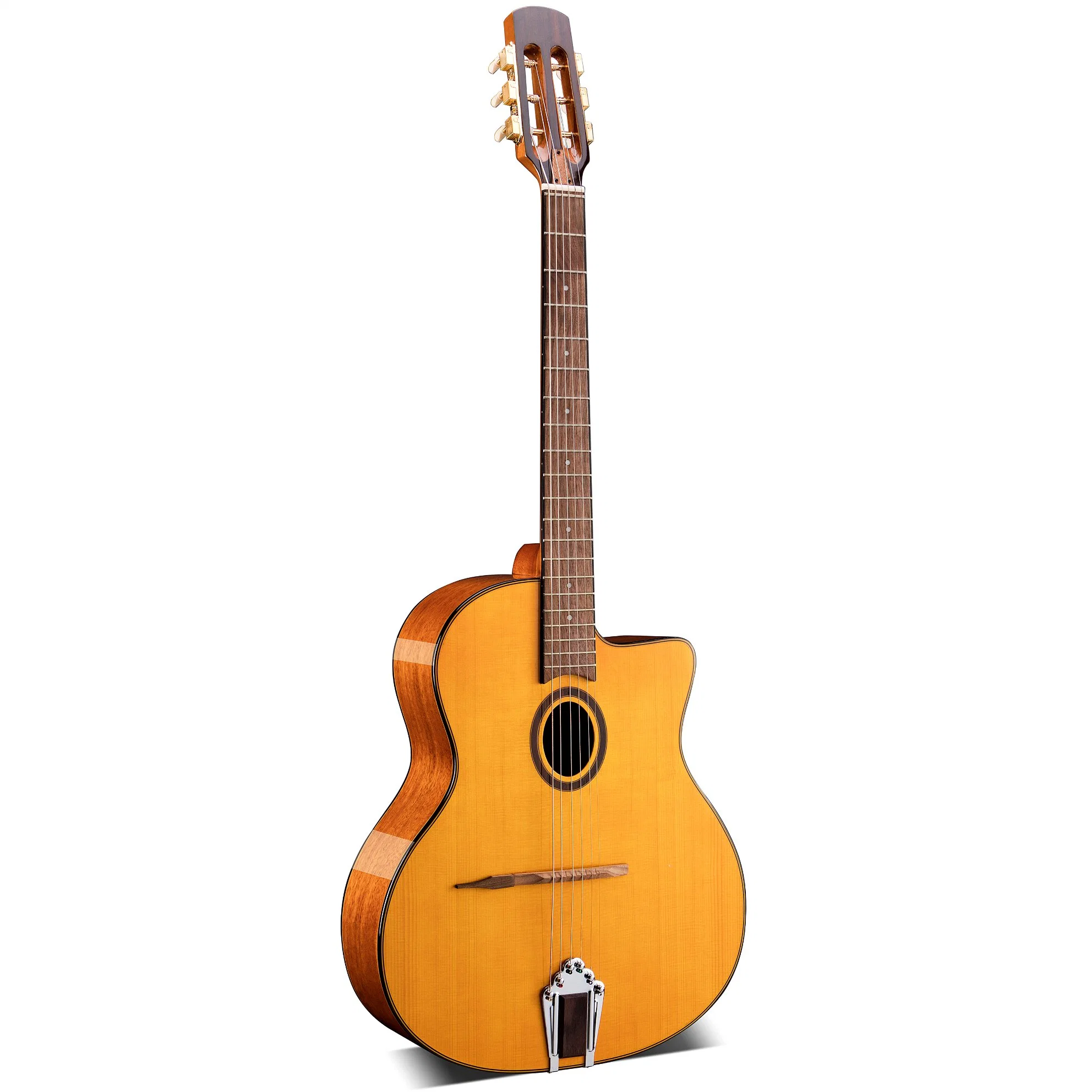 Wholesale/Supplier Price Custom Handmade Solid Top Acoustic Gypsy Guitar