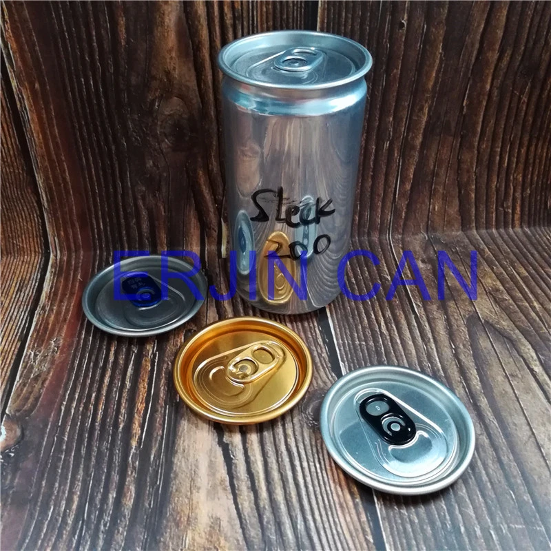 China Two Piece Aluminum Can Slick Sleek 200ml 6.7oz 6.8oz Ounce for Carbonated Soft Drinks CSD Tonic Water Package