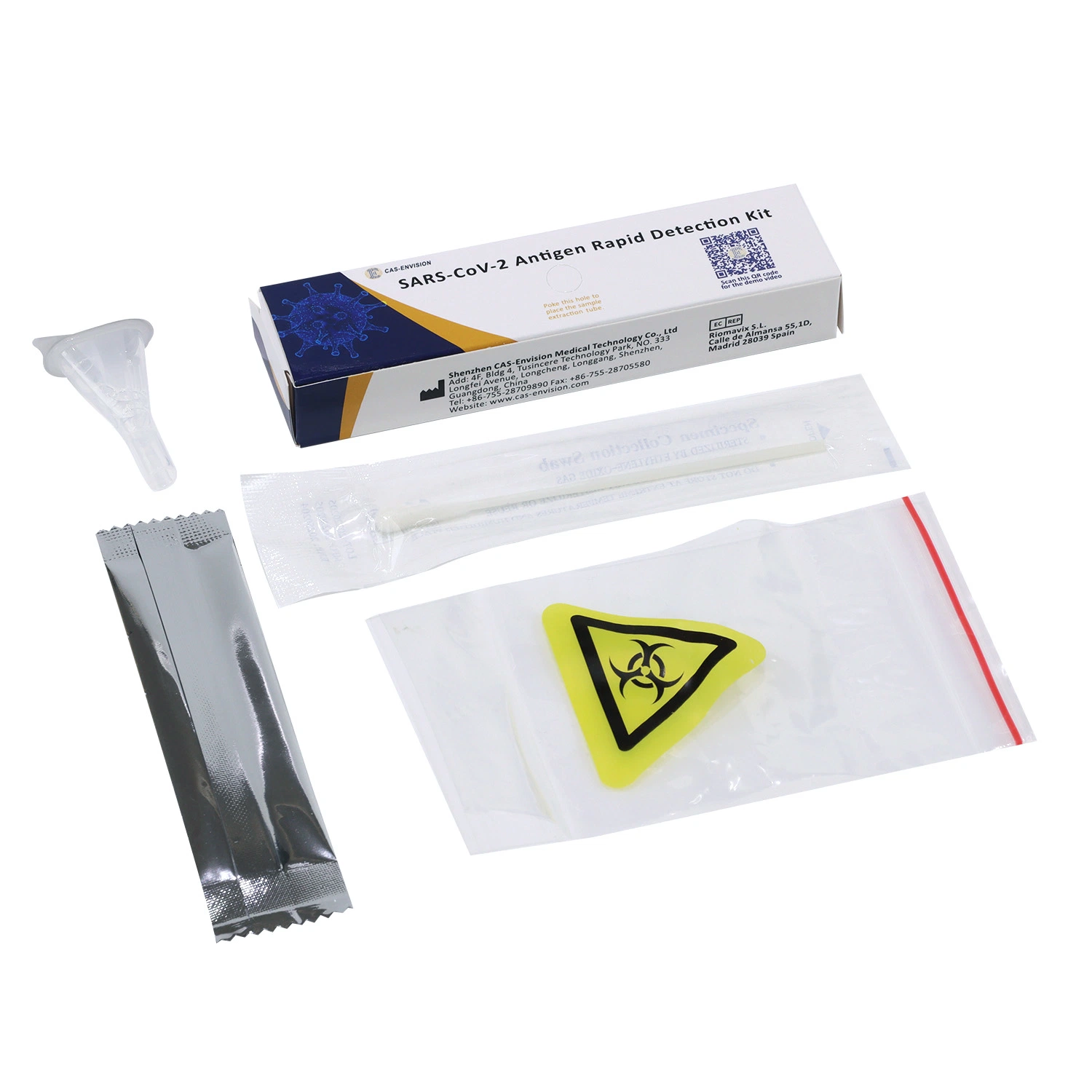 Medical Covd19 Virus Rapid Antigen Test Kit Saliva Antigen Cassette Test