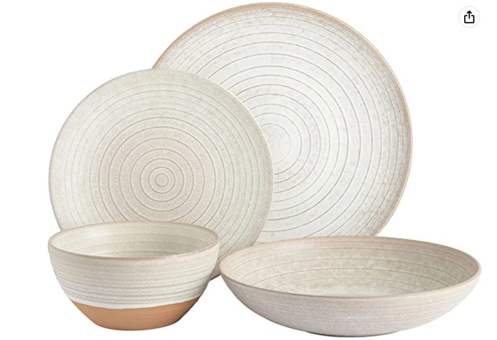 High quality/High cost performance  Pottery Clay Dinnerware Bowl/Plate/Soup Plate/Cup 20PCS