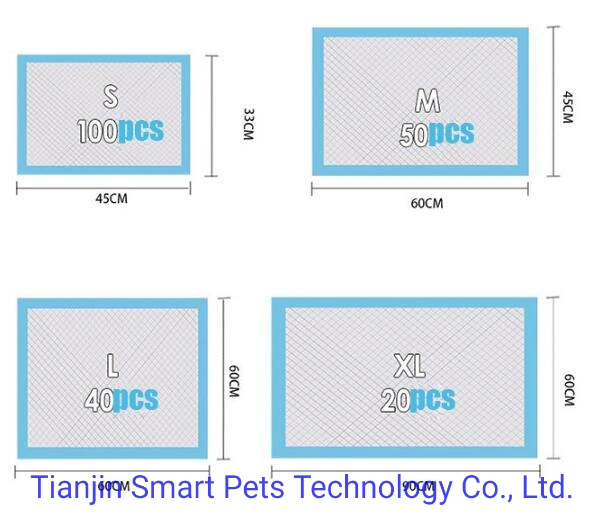 Высокой абсорбирующей мягкий дышащий одноразовые ПЭТ-Dog Cat Обучение блока