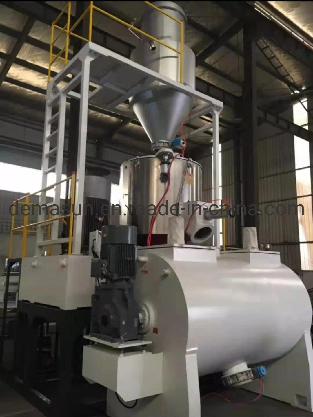 Plastic Raw Materia Mixer Vertical Mixer Powder Mixer Plastic Pipe Line Mixing Machine Stainless Steel Blender CPVC Pipe Machine High Speed Plastic Mixer