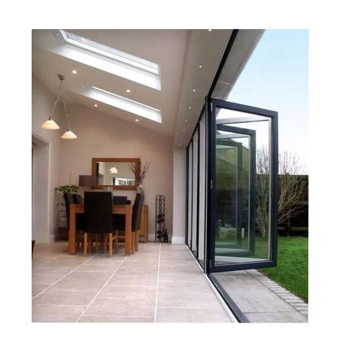 Wholesale/Supplier Manufacturer Bi Fold Kitchen Patio Aluminum Profiles Bifold Security Entry Door