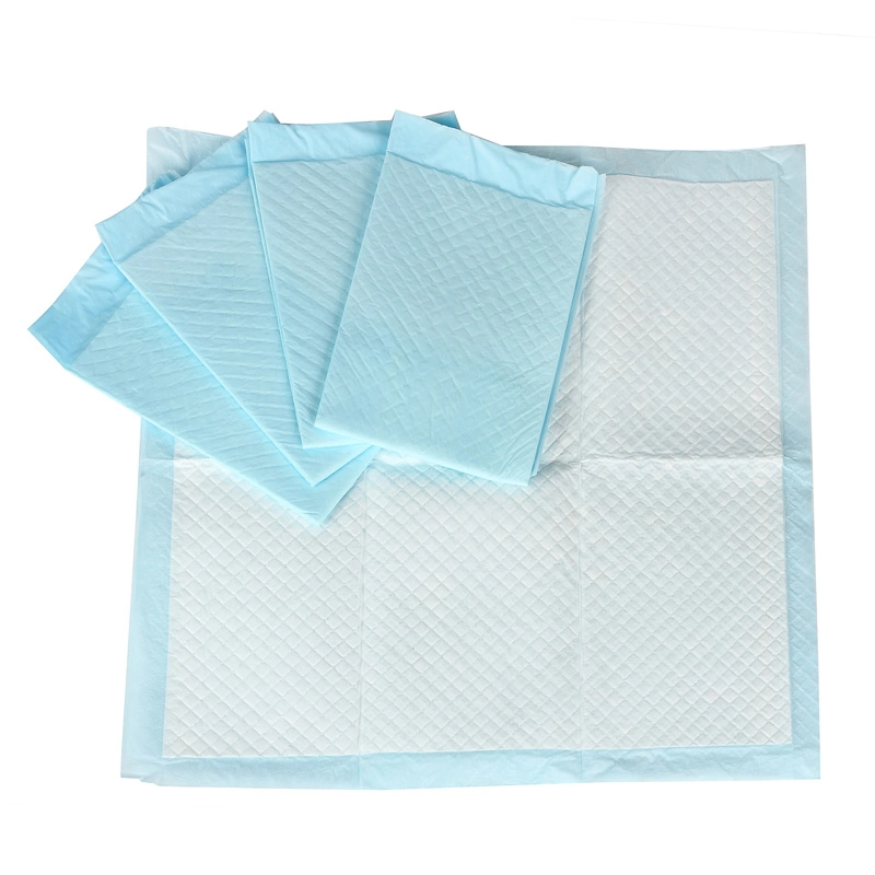 Disposable Medical Hygiene Underpads Personal Care Hospital Use FDA CE ISO Approve Factory Manufacturer OEM High Absorbent Blue/White/Pink/Black PE Backsheet