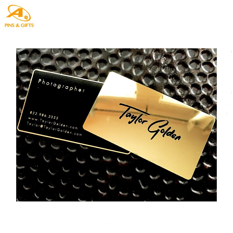 Fashion RFID Card Contactless Stainless Steel Custom Metal Name Business Card