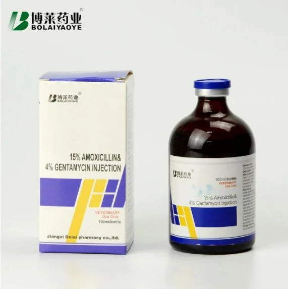 Antibiotic Injection Amoxicillin 15% +Gentamycin 4% Injection 100ml /50ml