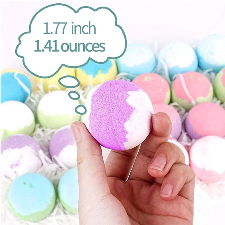 Advanced 24 Handmade Natural &amp; Organic Bath Bombas Juego de regalo Con aceite esencial