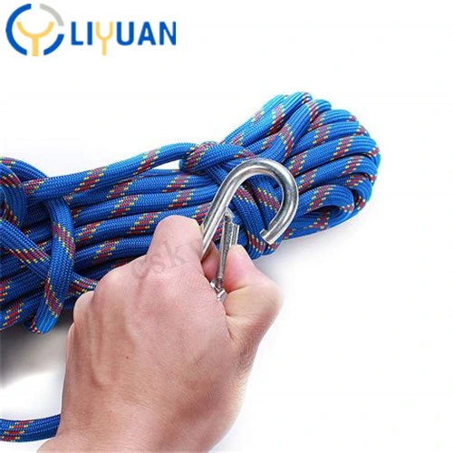 Hot Sale Braided Nylon Static Kern Mantle Climbing Rope Outdoor Static