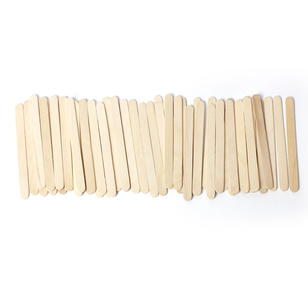 31001 50pcs Jumbo bâton en bois naturel pour les enfants DIY Projet Craft 115*10mm