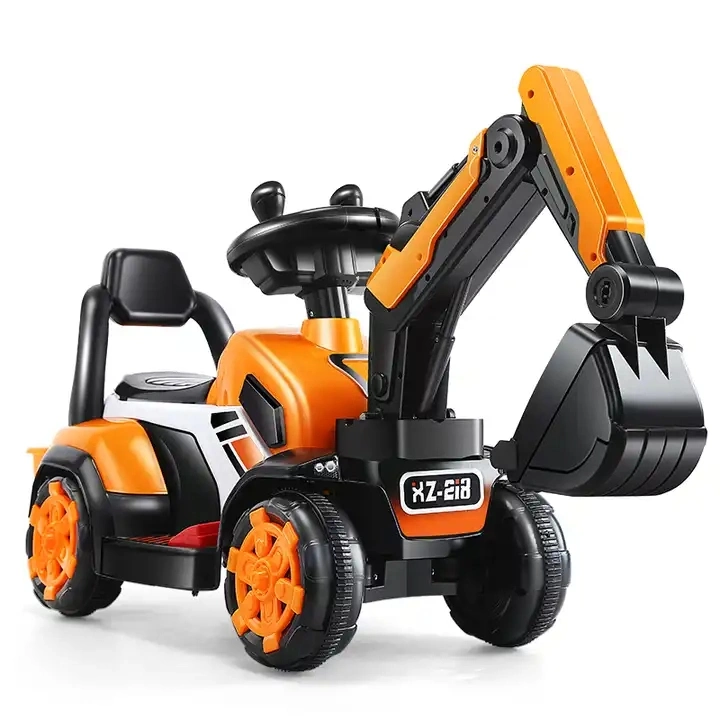 China Factory New Innovative Funny Construction Truck Toy Engineering Vehicles Kids Ride on Car Plastic Electric Toy Excavator