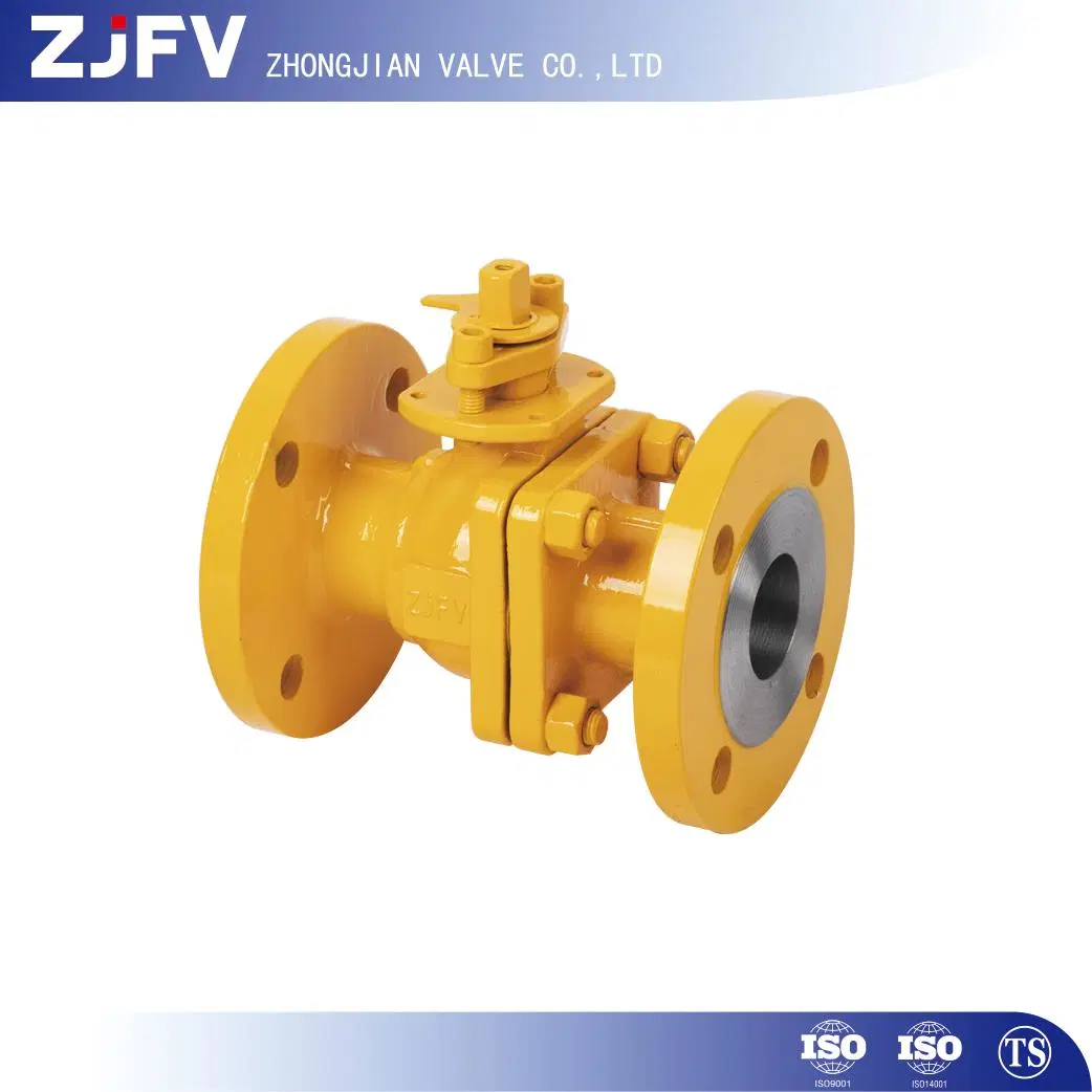 API 6D 2PC Carbon Steel Floating Steel Anti Static Gas Ball Valve