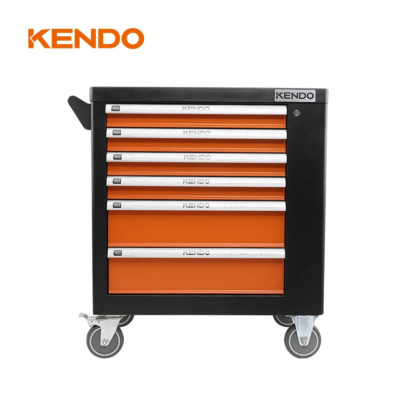 Hot Sale Combination 6 Drawer Garage Steel Tool Storage Cabinet Trolley Rolling Chests Tool Cart Set