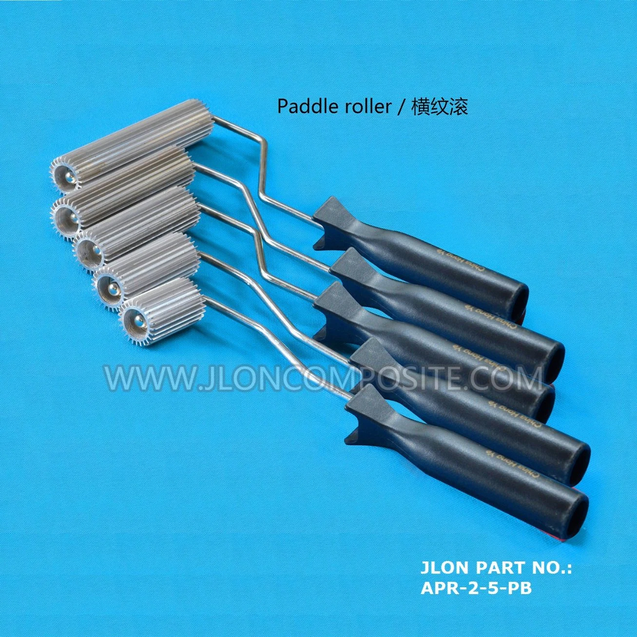 FRP Tools Aluminum Head Fiberglass Paddle Roller for FRP Hand Lay up