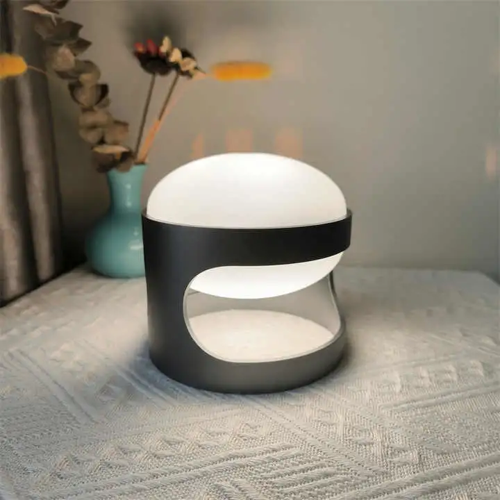 Aluminium Oxydation Empilable 3D Dinde Barre à manger Kd28 Kd27 Lampe Chrome à variation tactile Batterie Restaurant Décor Couleurs RVB Changeables Lampe de table LED de nuit.