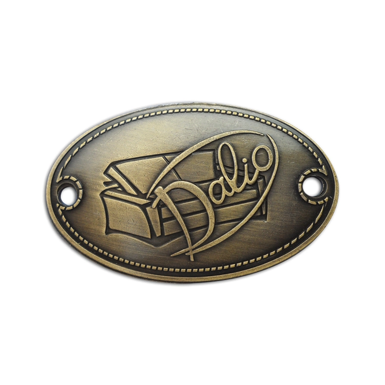 Embossed Brass Plate Furnature Metal Logo